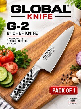 Global G-2 Ultra Sharp Cook's Knife 20cm Stainless Steel Perfect Balance